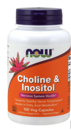 Now Choline/Inositol 500mg  100caps